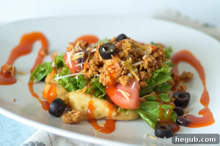Delicious Gluten Free Indian Taco with Fry Bread