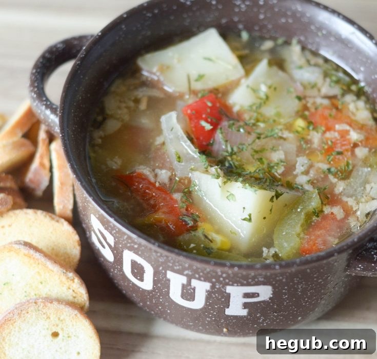 Comforting Slow Cooker Summer Vegetable Soup