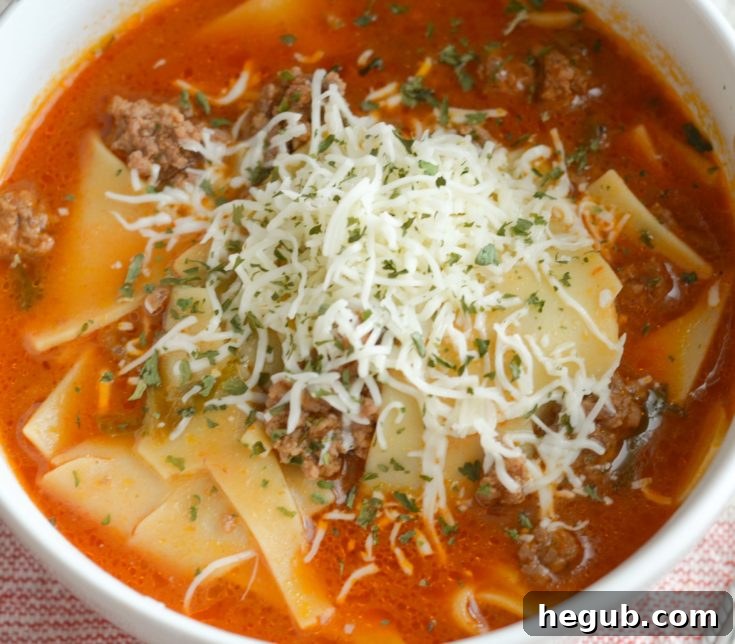 Instant Pot Lasagna Soup