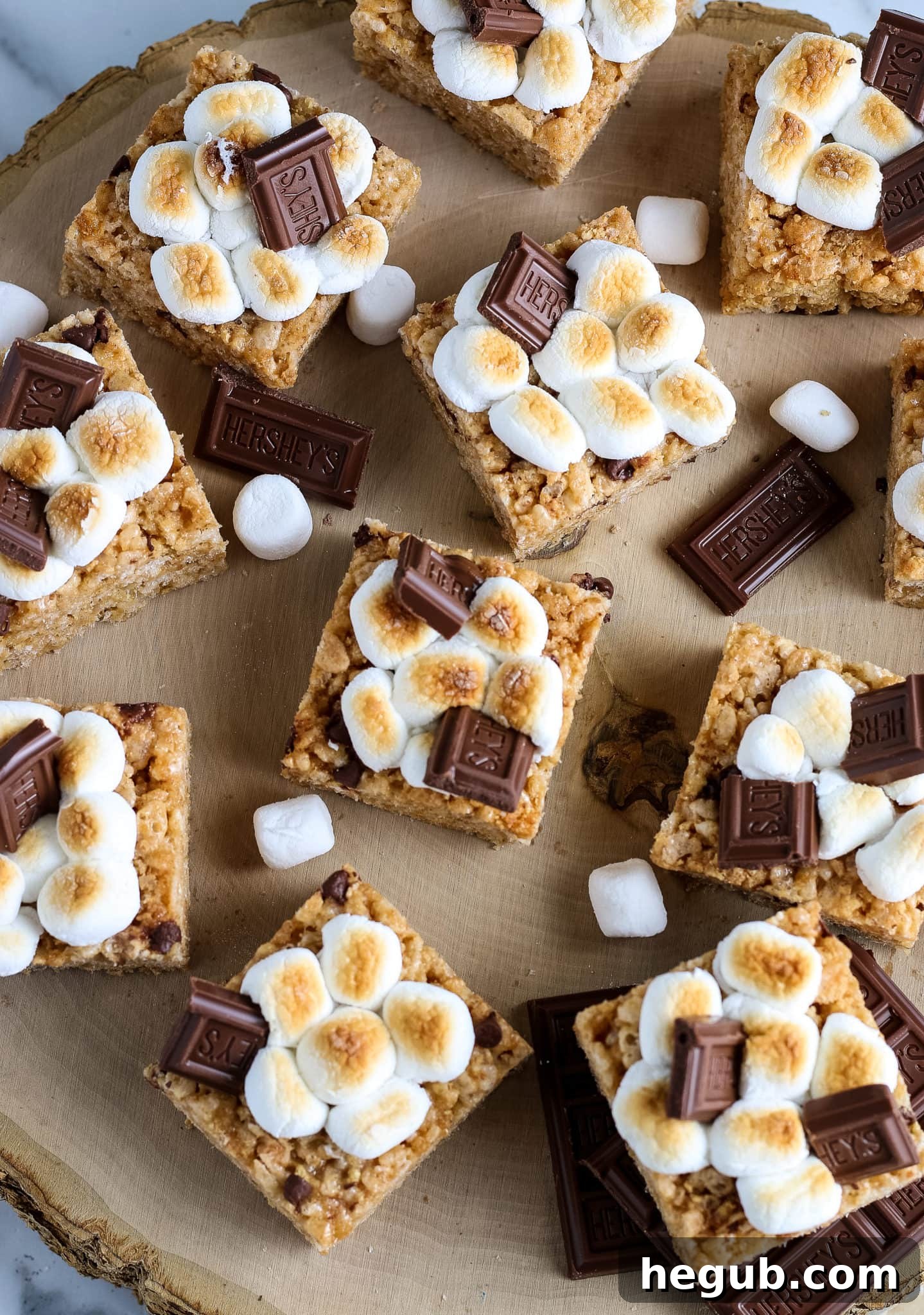Delicious S'mores Rice Krispie Treats