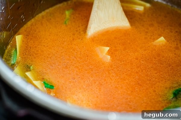 Ninja Foodi Lasagna Soup