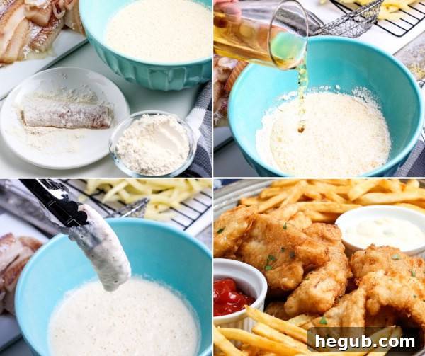 gluten free fish and chips process