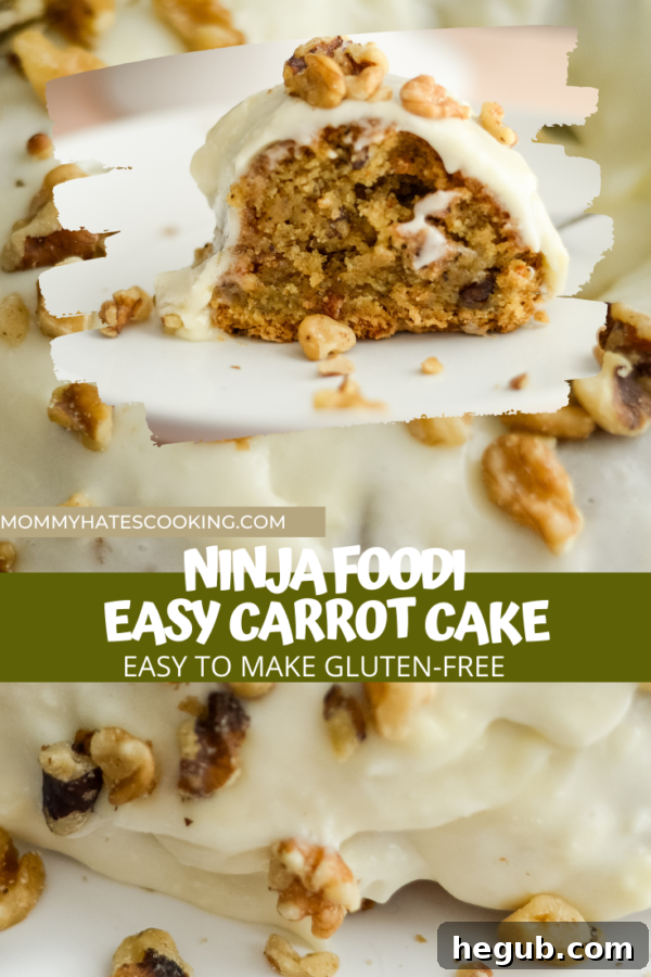 Ninja Foodi Carrot Cake (Gluten-Free) - Pin Image