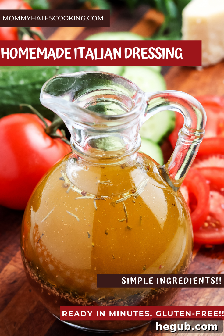 Homemade Italian Dressing Recipe 6 Homemade Italian Dressing Pin Image