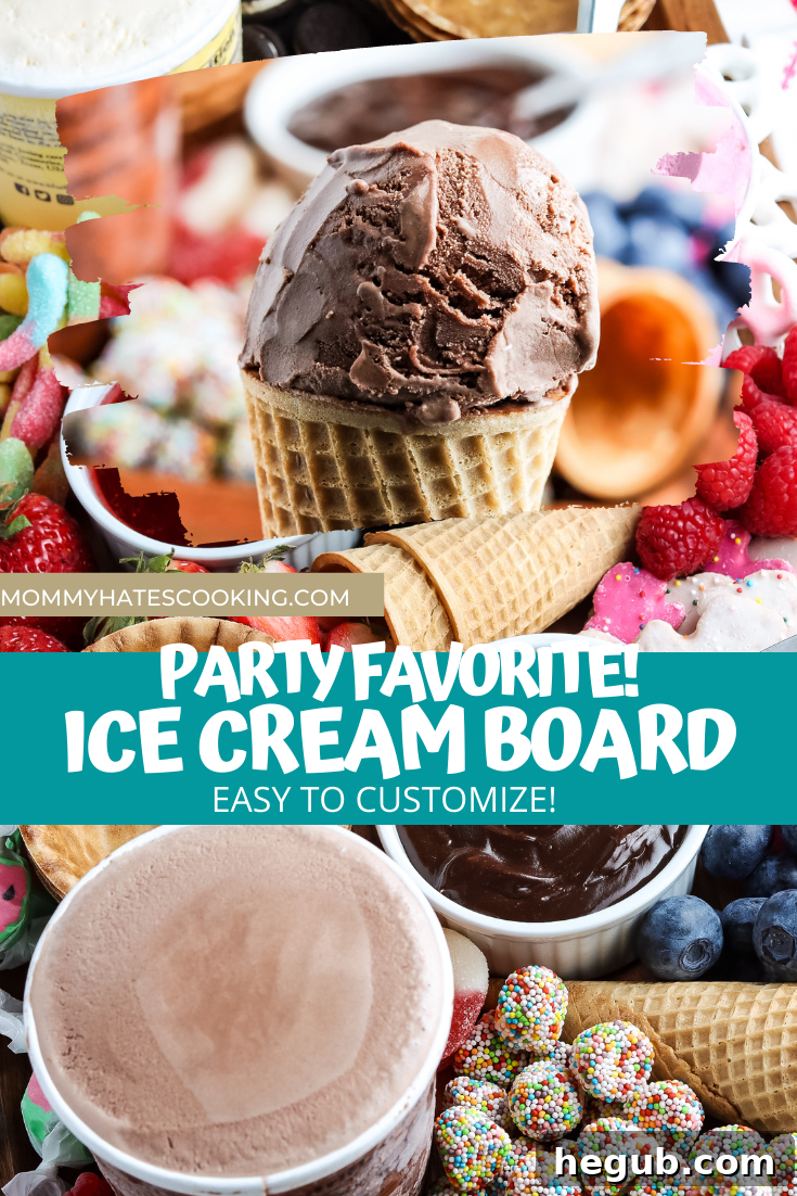 Easy Ice Cream Board (Charcuterie Board)