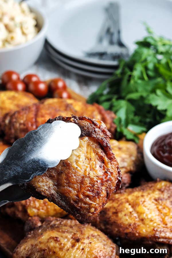 Ultimate Bone-In Pellet Smoked Thighs 7 smoked chicken thighs