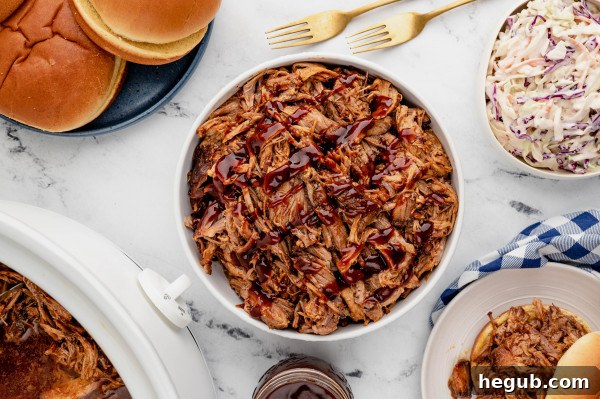 close up of pulled pork sandwiches