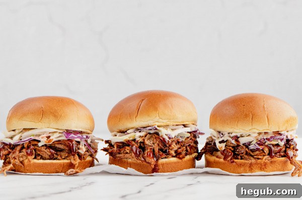 pulled pork sandwiches with sides