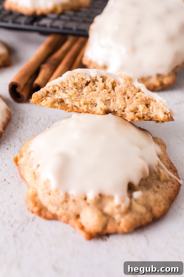 gluten free iced oatmeal cookies
