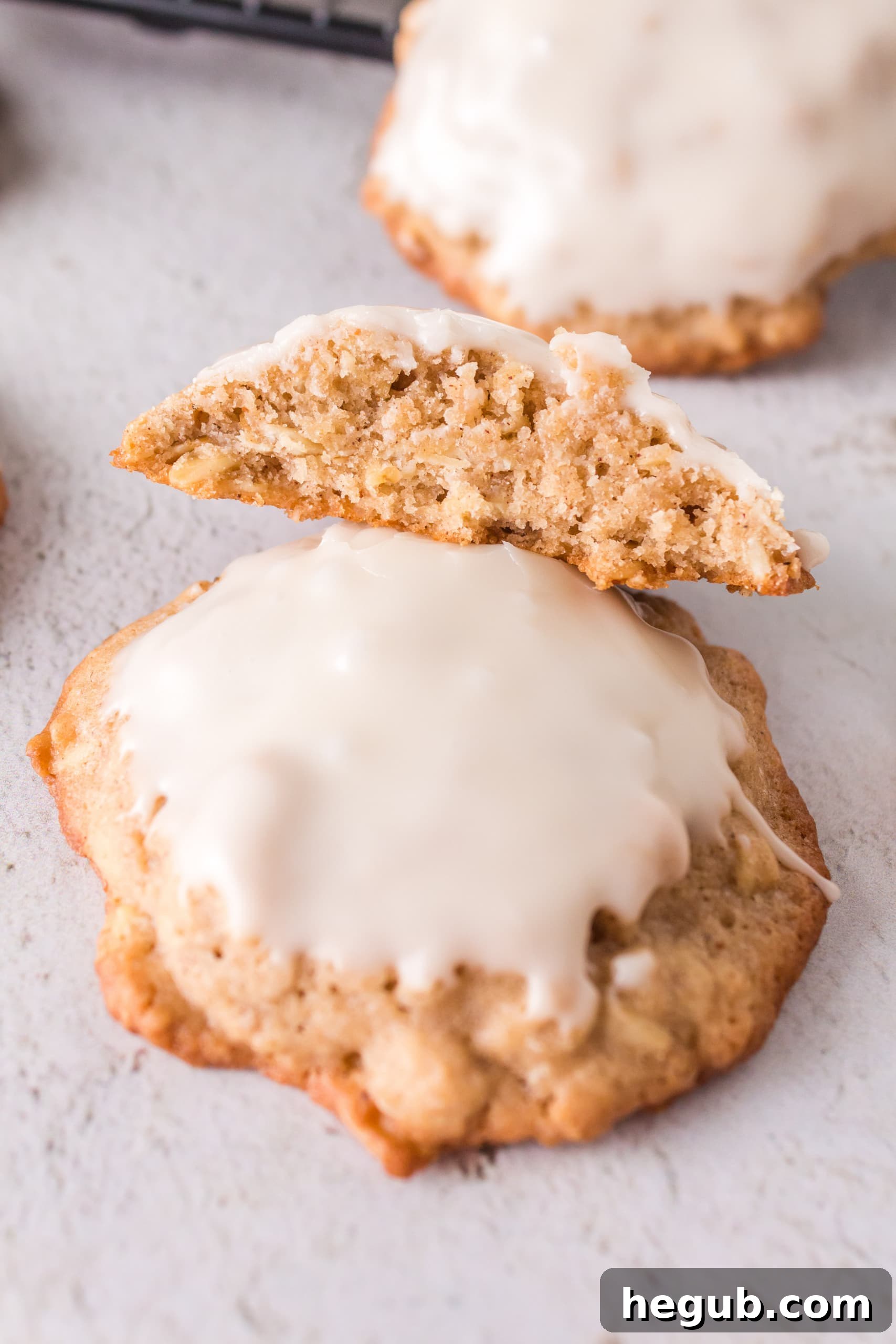 Iced Oatmeal Cookies