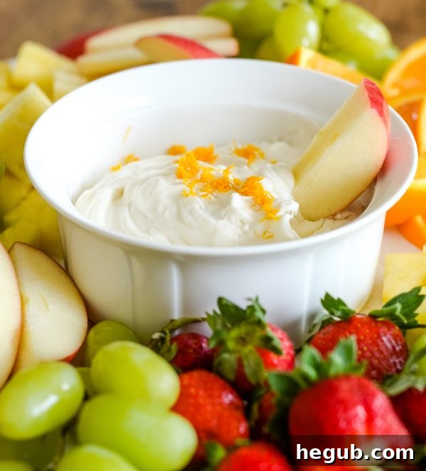 cream cheese fruit dip - a sweet and refreshing dip for fruit platters