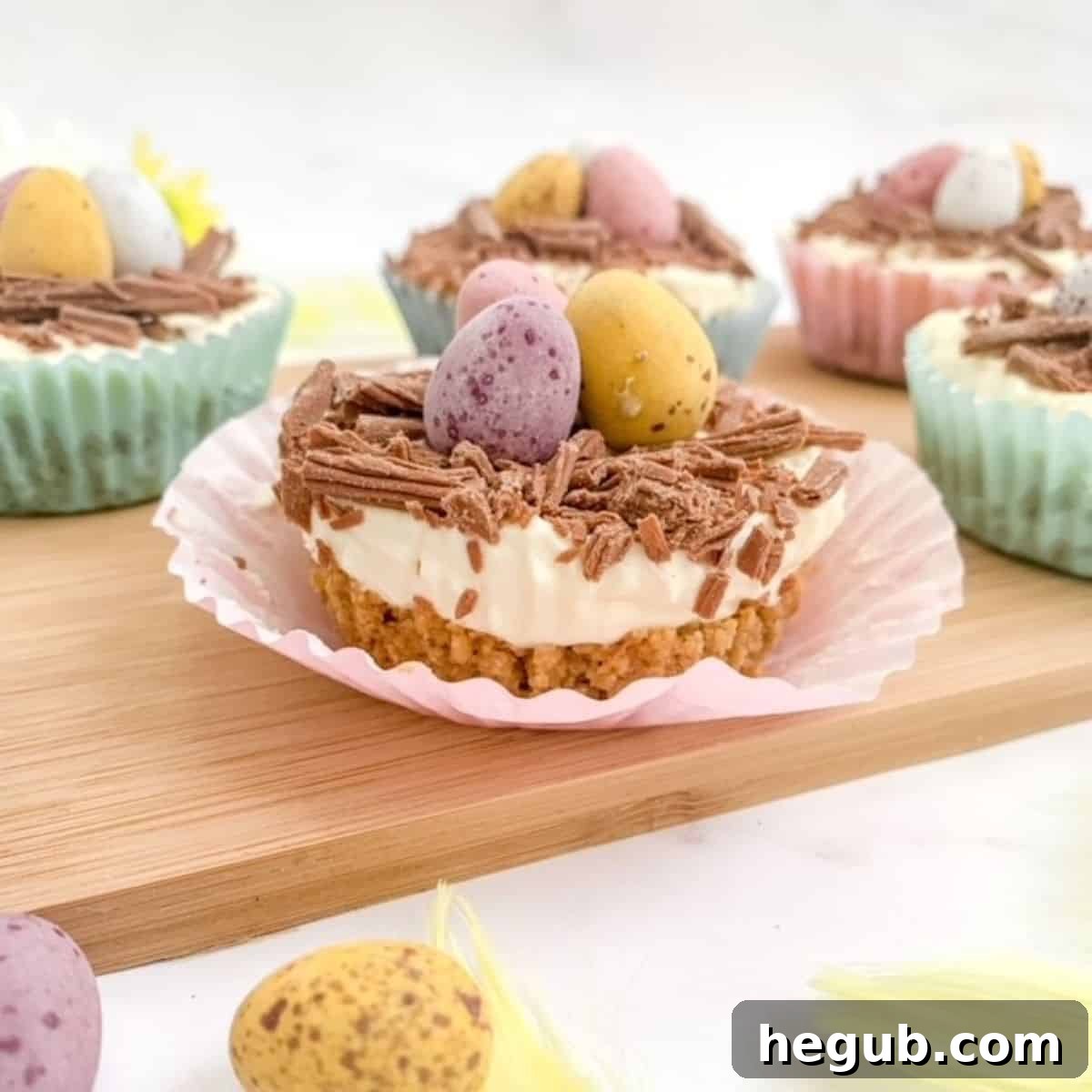 Mini Egg Easter Cheesecake Bites