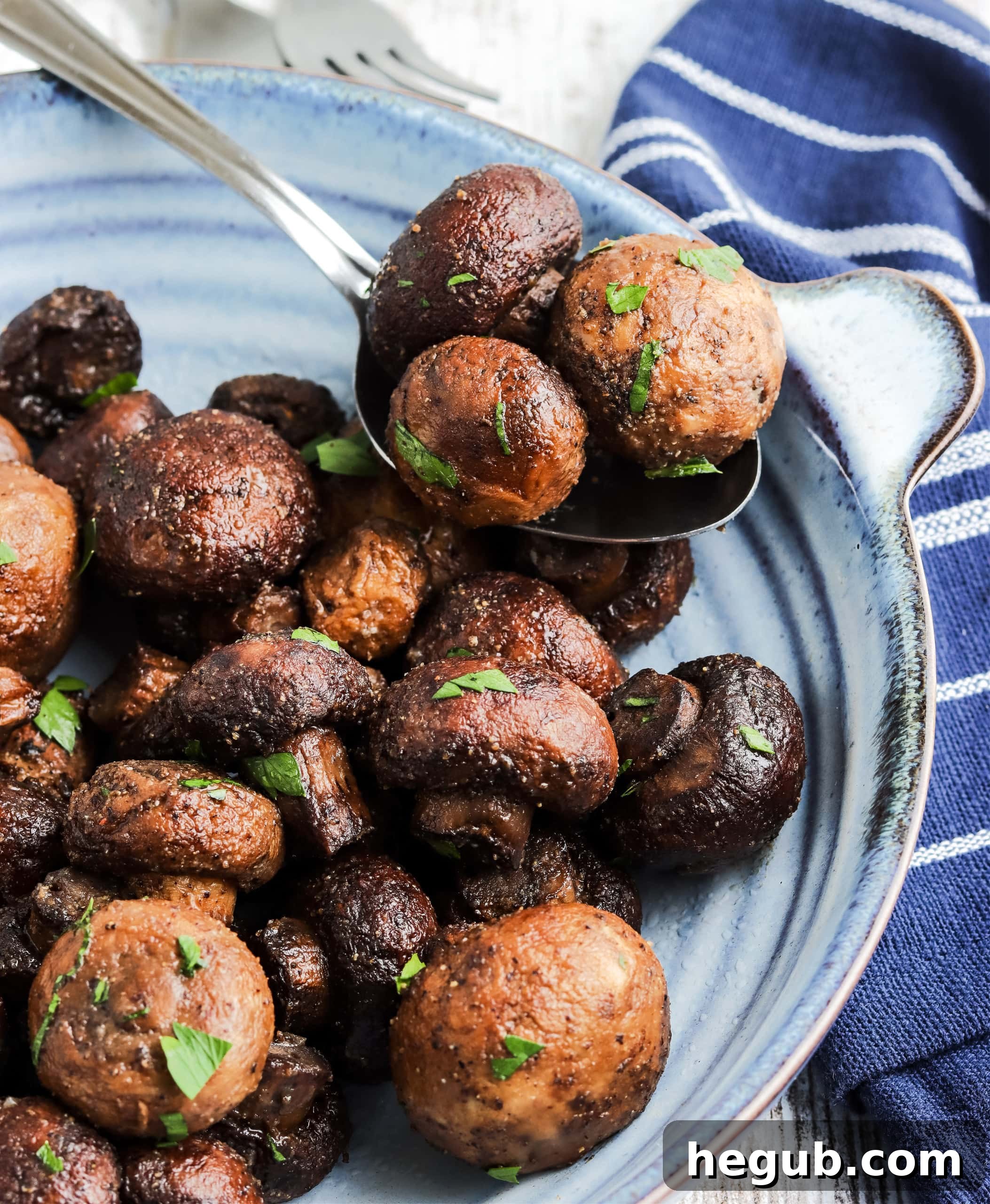 Easy smoked mushrooms on a pellet grill.