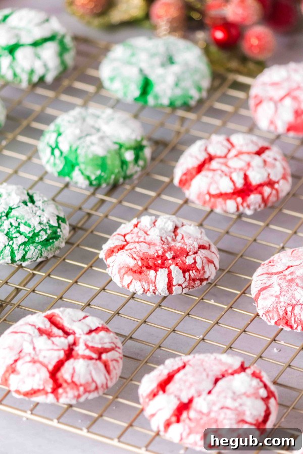 christmas crinkle cookies