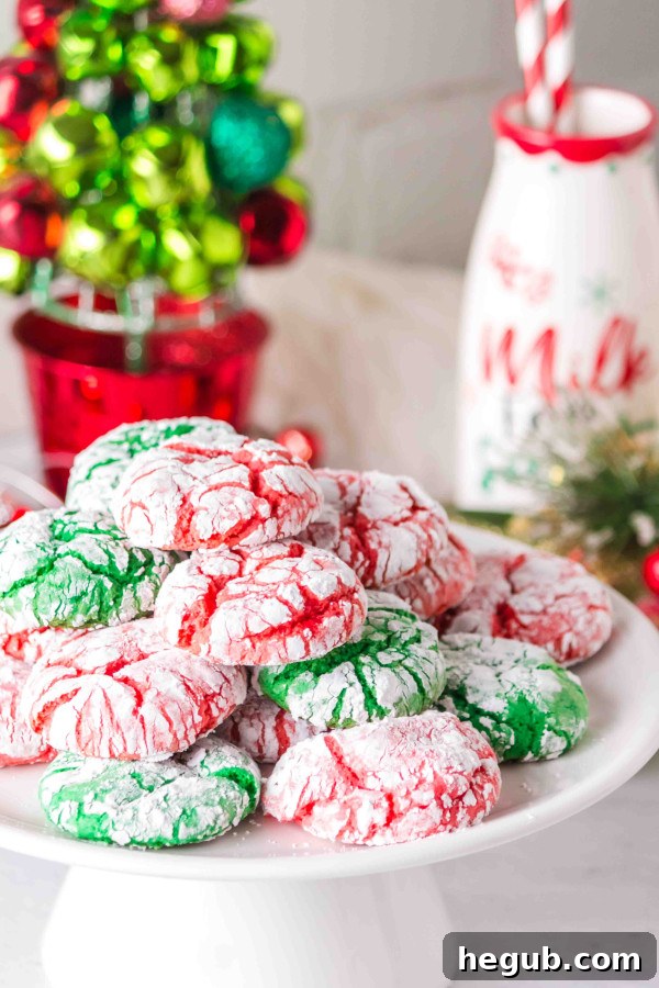 christmas crinkle cookies