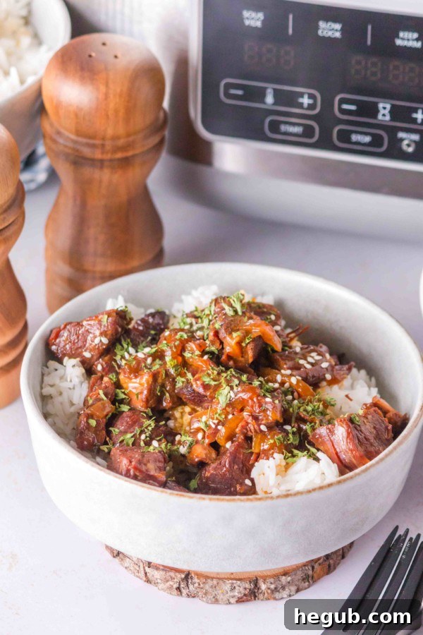 Various cuts of beef suitable for slow cooker teriyaki