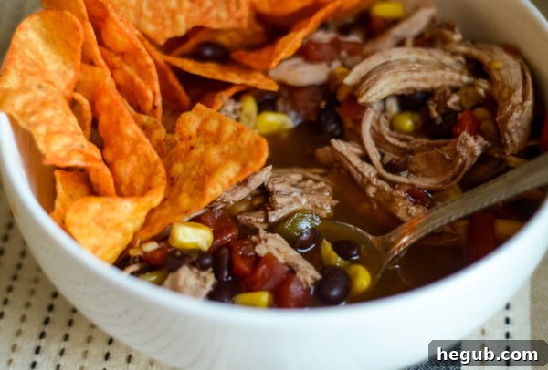 Effortless Slow Cooker Chicken Taco Soup 3 fresh ingredients for slow cooker chicken taco soup