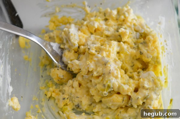 Devilishly Delicious: Smoked Eggs from Your Pellet Grill 3 deviled eggs mixture
