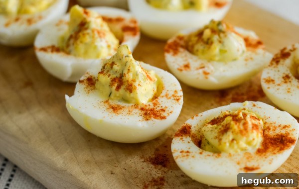 Devilishly Delicious: Smoked Eggs from Your Pellet Grill 4 smoked deviled eggs
