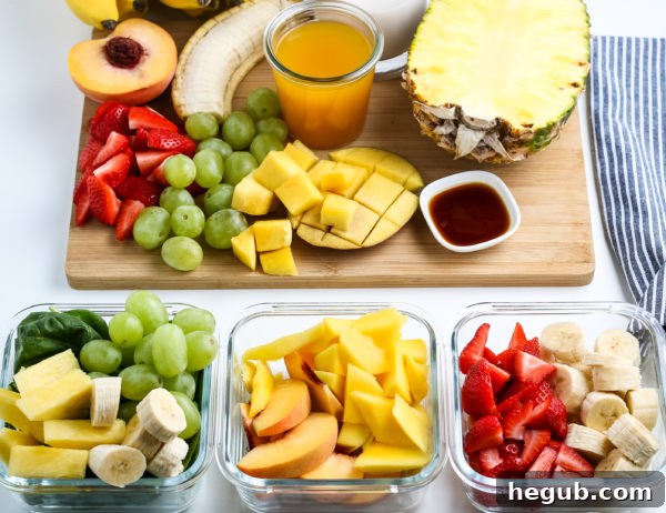 smoothie ingredients and variations